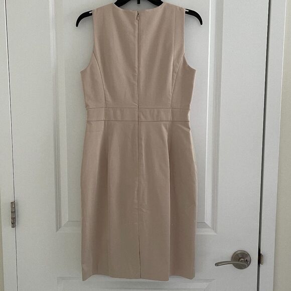 Ann Taylor Bow Tie Beige Dress - Picture 4 of 4